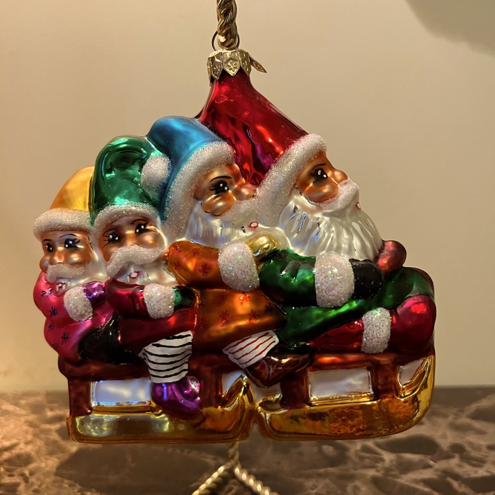 Christopher Radko retired Bob squad Santa and Elves sled